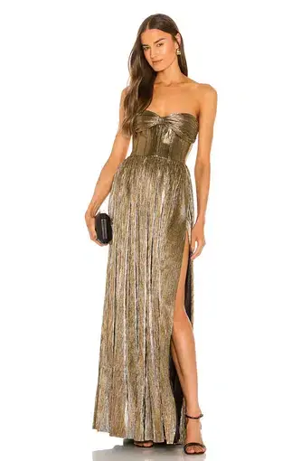 Bronx and Banco Florence Gown Gold Size AU 12