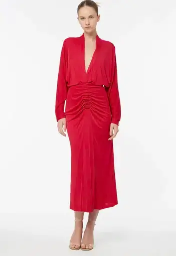 Manning Cartell Silk Jersey Midi Dress Size 10 