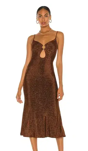 Misha Collection Josette Dress Brown Size AU 8 