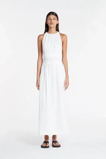 Sir the Label Vilma Cross Back Gown White Size 8
