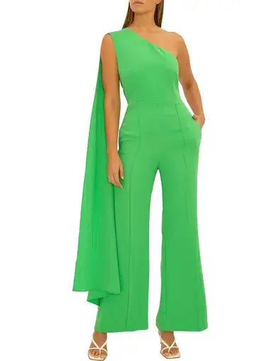 Carla Zampatti Apple Homage to Carla Jumpsuit Green Size 10