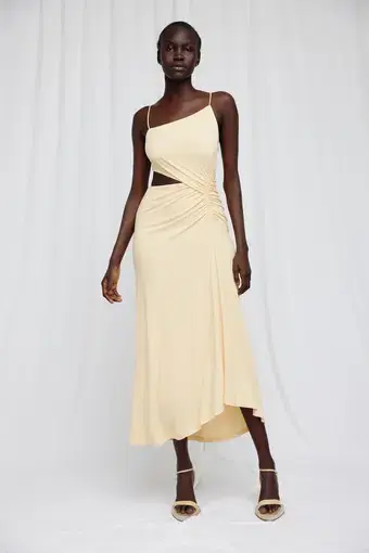 Significant Other Roisin Midi Dress Yellow Size XS / Au 6