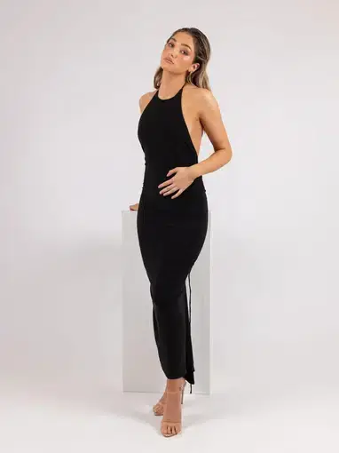 Melani the Label Lara Midi Dress Black Size 10