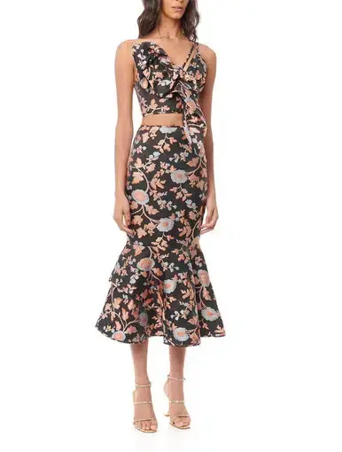 Eliya The Label Kianne Top and Zani Skirt Set Floral Size XS/S