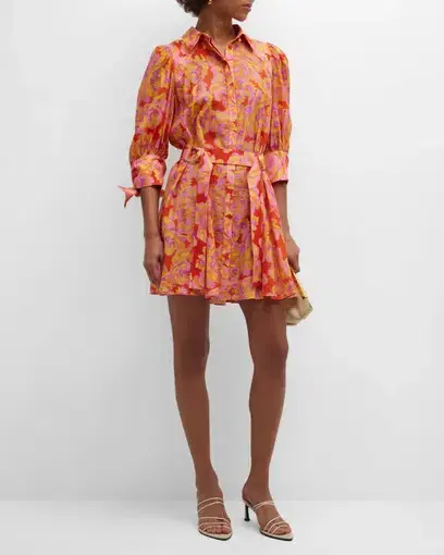 Acler Merrylands Mini Shirtdress Summer Bloom Size 8