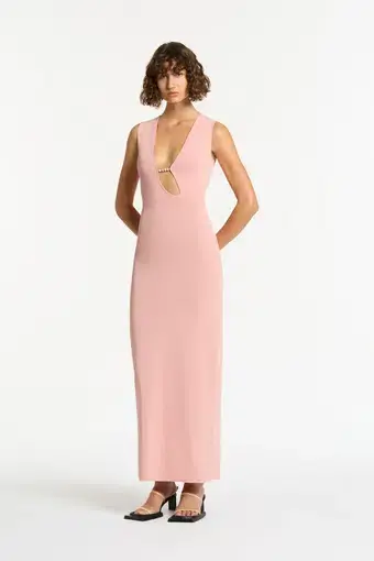 Sir the Label The Kinetic Beaded Maxi Dress in Pink Size 10
