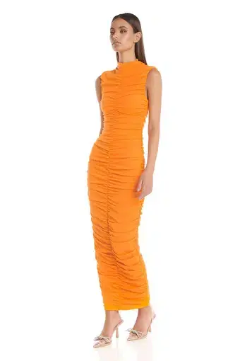 Eliya The Label Tenille Dress Orange Size XS / AU 6