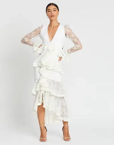 Nicola Finetti Maia Dress White Size 6
