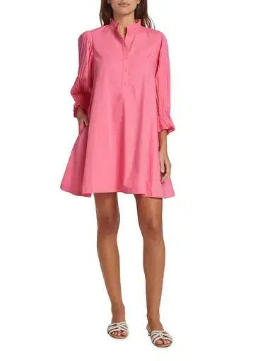 Sovere Focus Pleat Mini Dress Pink Size 8