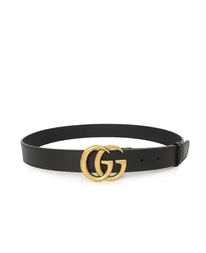 Gucci Double G Belt Black Size 75/AU 8