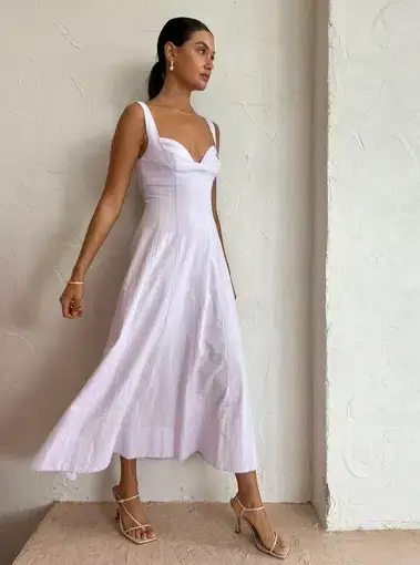 Clea Remy Bustier Midi Dress in Lilac Size XS / Au 6