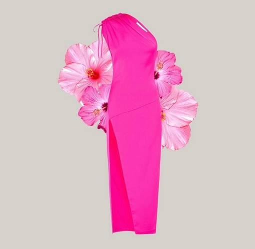 By Johnny  Neon Pink  Jasmine Dress Size 12