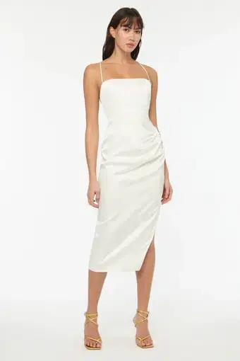 Manning Cartell Miami Heat Midi Backless Dress White Size 4