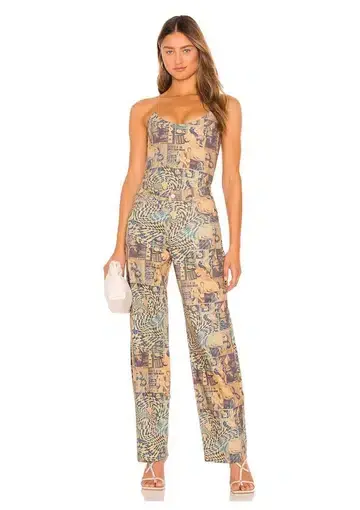 Miaou Leia Corset and Fargo Pants Set Wanted Print Size XS Top Size S Pants