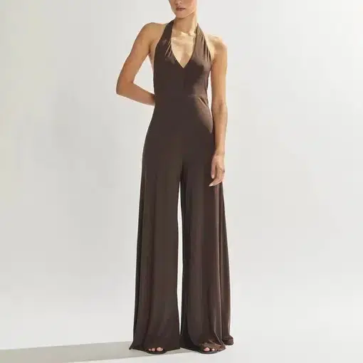 One Mile the Label Sammy Jumpsuit in Cocoa Brown
Size M / AU 10