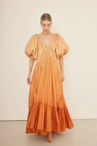 Rooh Collective Birthday Gown Orange Ombrè Size S / AU 8