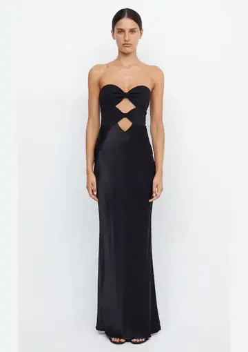 Bec & Bridge Halle Strapless Dress Black Size 12
