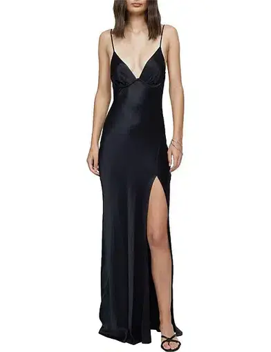 Bec & Bridge Ren Split Maxi Dress Black Size 6
