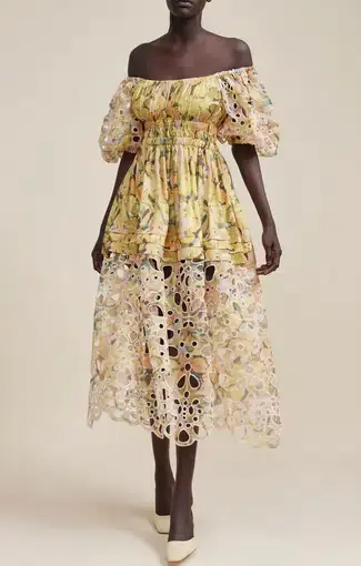 Acler Bradlee Dress Kaleidoscope Floral Size 16