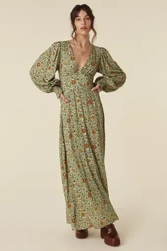 Spell Lady Untamed Gown in Matcha Floral
Size 8