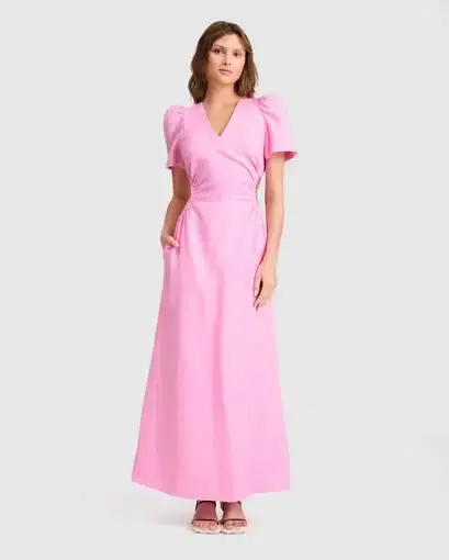 Roame Wren Midi Dress in Floss Pink
Size 3 / AU 12