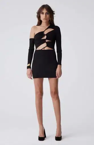 Atoir Focus Mini Dress Black Size 8