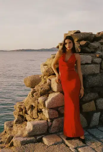 Asta Resort Klara Dress Rossa Size XS / AU 6