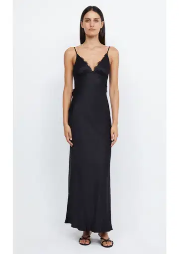 Bec & Bridge Emery Lace Maxi Dress Black Size AU 6