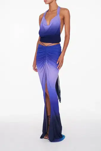 Rat & Boa Nova Top and Atlantis Skirt Set Blue Ombre Size 8