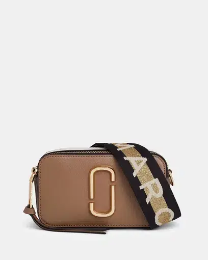 Marc Jacobs Snapshot Bag In French Grey Multi 