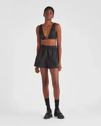 Prada Re Nylon Shorts Black Size AU 8