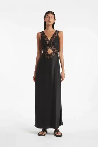 Sir the Label Aries Cut Out Gown Black Size 2 / AU 10