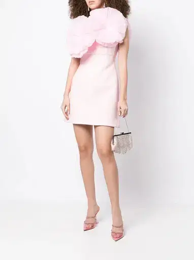 Rachel Gilbert Angelo Mini Dress Pink Size 14