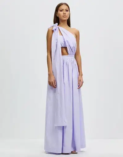 Bondi Born St Tropez Long Dress Lavender Purple Size L / AU 12
