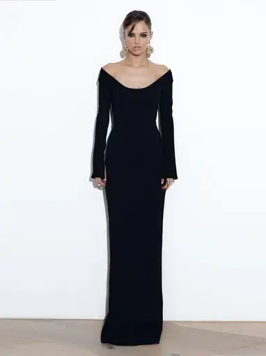 Effie Kats Vale Gown Black Size M / AU 10