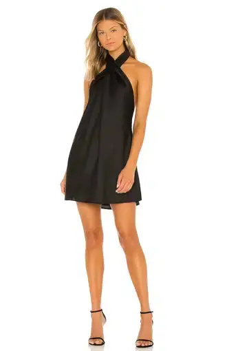 Show Me Your Mumu Jasmine Halter Mini Dress Black Size S / AU 8