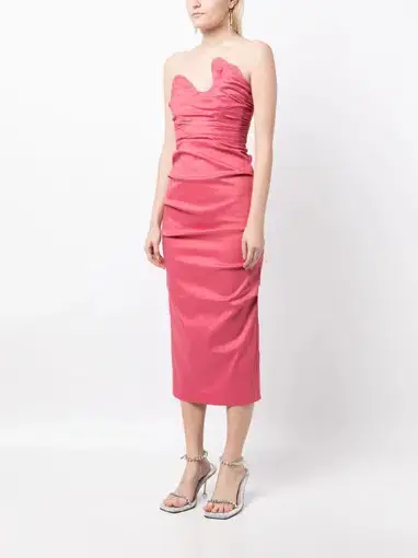 Rachel Gilbert Cheri Dress in Rose Pink
Size 8