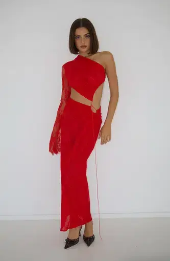 Deconduarte Quinta Gown Red Size 8
