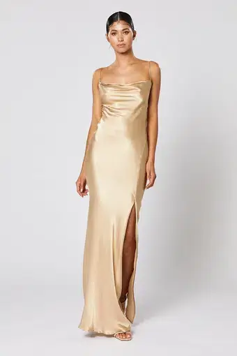 Winona Cheri Dress Gold Size XXS/Au 6