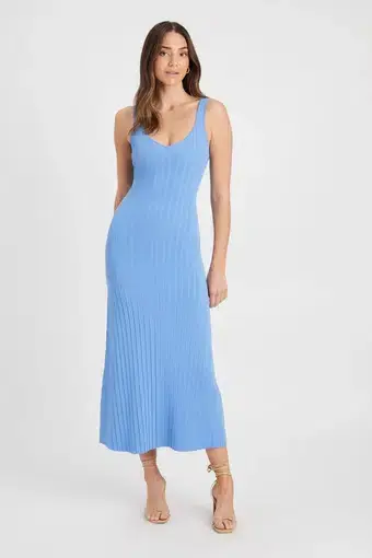 Kookai Stirling Strap Dress Periwinkle Blue Size 1/Au 8
