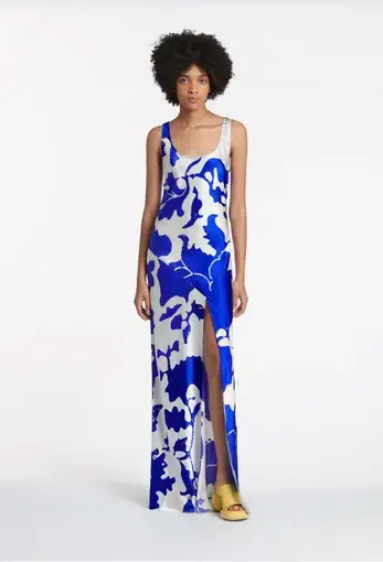 Sir the Label Esme Bias Maxi Dress Merce Abstract Print Size 0/AU 6