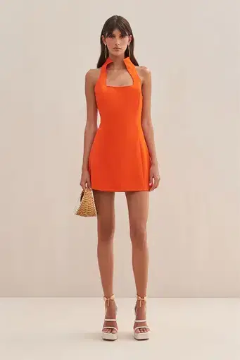 Cult Gaia Akaia Mini Dress in Madeira Orange
Size L / AU 12