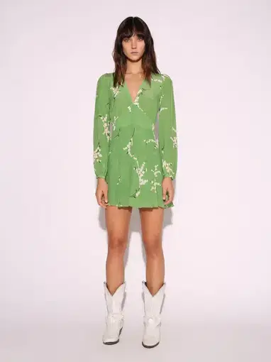 Realisation Par The Kate Dress Summer Loving Green Size 6