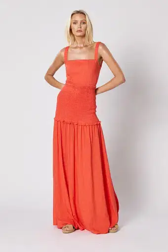 Winona Volt Maxi Dress Red Size L / AU 14