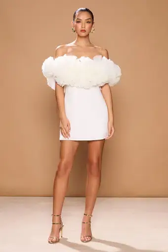 Sonya Sorrento Mini Dress Off White Size 8