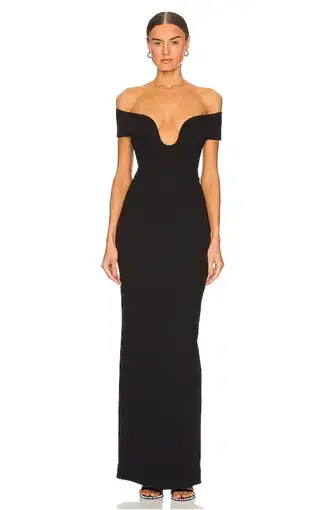 Solace London Marlowe Gown Black Size 6