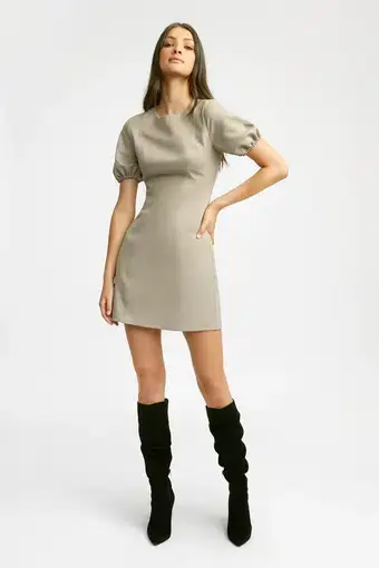 Kookai Stella Mini Dress Olive Size 10