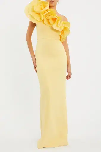 Rebecca Vallance S Chloe Gown Yellow Size 6 