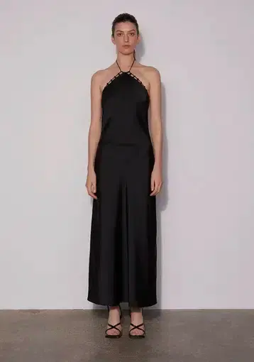 Wynn Hamlyn Sunny Slip Dress Black Size 8