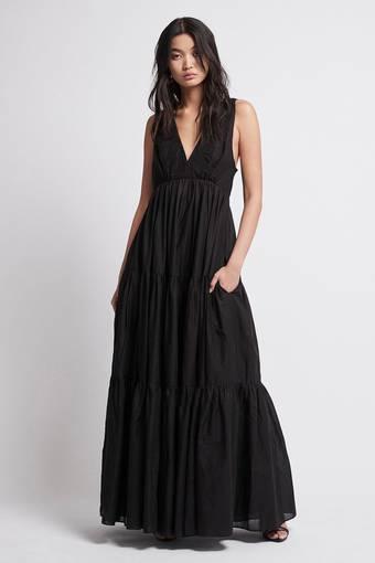 Aje Unending Maxi Dress Black Size 8